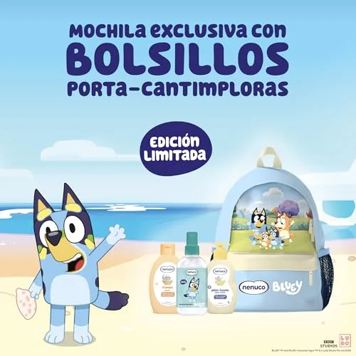 Nenuco ▫️ água de colónia com fragrância original, em formato de spray de 240 ml, edição limitada Bluey, recomendada para bebés a partir dos 3 meses 7