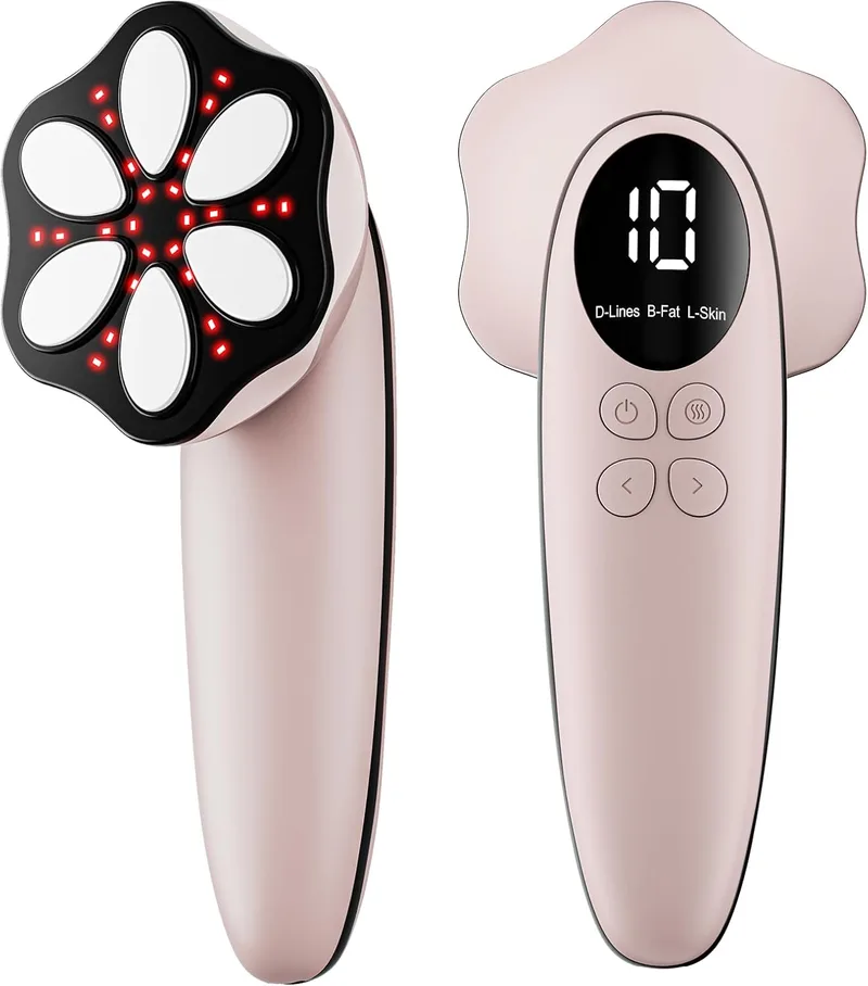 Oranmagic ▫️ Massajador anticelulítico redutor, massajador elétrico profissional para celulite, para massagem na cintura, abdómen, glúteos, braços, pernas e costas (ouro rosa)