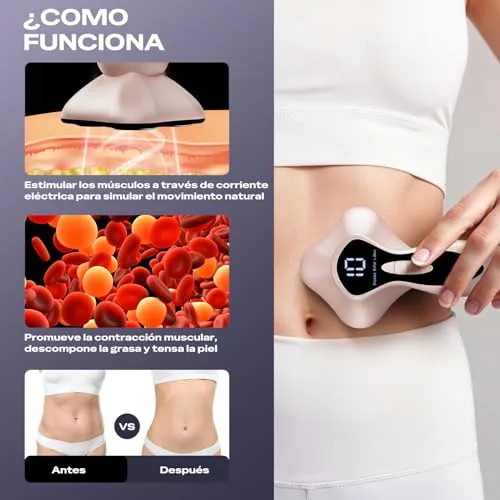 Oranmagic ▫️ Aparelho de massagem anticelulite e redutor, aparelho de massagem anticelulite elétrico profissional 3 em 1, unissexo, para cintura, barriga, braços, glúteos e pernas 2