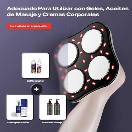 Oranmagic ▫️ Aparelho de massagem anticelulite e redutor, aparelho de massagem anticelulite elétrico profissional 3 em 1, unissexo, para cintura, barriga, braços, glúteos e pernas 7