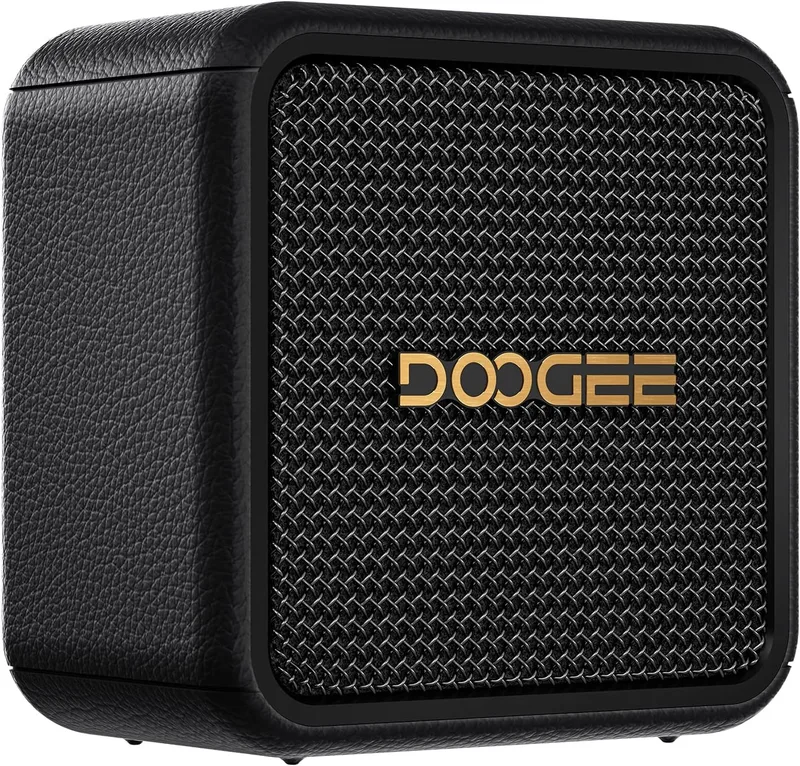 DOOGEEEco ▫️ Altifalante portátil Field Pulse, altifalantes portáteis com 20 W de potência de pico e graves potentes, autonomia de até 19 horas, IP67 TWS, compatível com TF/USB/AUX, com alça para acampamentos, passeios e atividades