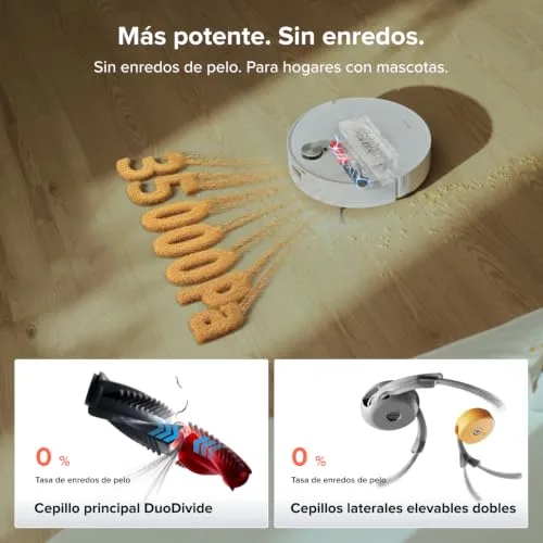 roborock ▫️ Conjunto Qrevo Edge 2 Flow: Aspirador robô com sucção extrema de 35 000 Pa, branco 3