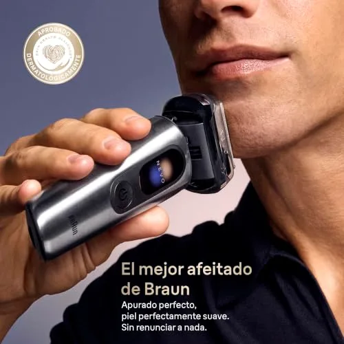 Braun ▫️ NEVO Máquina de barbear elétrica para homem, NEVO11005C, Prateada 2