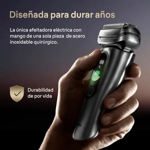 Braun ▫️ NEVO Máquina de barbear elétrica para homem, NEVO11005C, Prateada 5