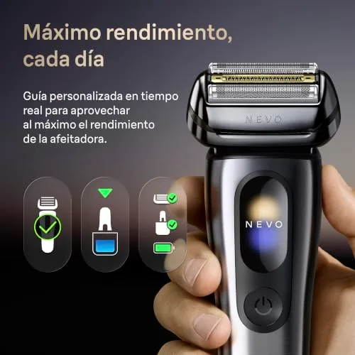 Braun ▫️ NEVO Máquina de barbear elétrica para homem, NEVO11005C, Prateada 7