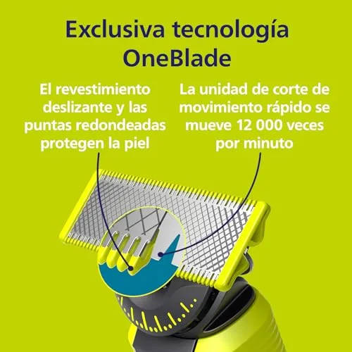 PHILIPS ▫️ Lâminas OneBlade Original 360, compatíveis com todos os cabos OneBlade e Pro, 4 unidades (modelo QP440/60) 4