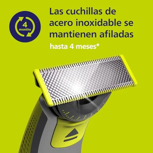 PHILIPS ▫️ Lâminas OneBlade Original 360, compatíveis com todos os cabos OneBlade e Pro, 4 unidades (modelo QP440/60) 7