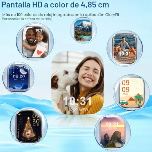 Donerton ▫️ Relógio inteligente para homem e mulher, 1,96" HD, chamadas via Bluetooth, IP68, 300 mAh 7