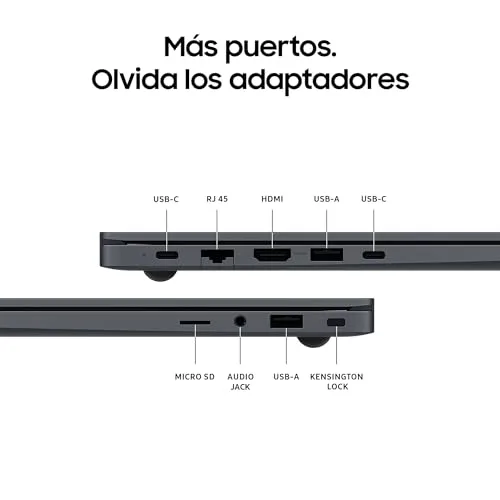 Samsung ▫️ Galaxy Book4, Portátil ultrafino de 15,6" com ecrã LED Full HD, Intel Core i7 de 13.ª geração i7-1355U, 16 GB de RAM, SSD de 1 TB, Intel Iris Xe Graphics, Windows 11 Home, cinzento, teclado QWERTY espanhol 6