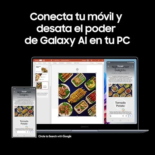 Samsung ▫️ Galaxy Book4 Edge, Portátil ultrafino de 15,6" com ecrã LED Full HD, Snapdragon X de 8 núcleos, 16 GB de RAM, SSD de 512 GB, Qualcomm Adreno, Windows 11 Home, cinzento, teclado QWERTY espanhol 4