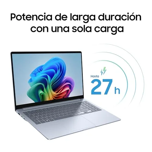 Samsung ▫️ Galaxy Book4 Edge, Portátil ultrafino de 15,6" com ecrã LED Full HD, Snapdragon X de 8 núcleos, 16 GB de RAM, SSD de 512 GB, Qualcomm Adreno, Windows 11 Home, cinzento, teclado QWERTY espanhol 6
