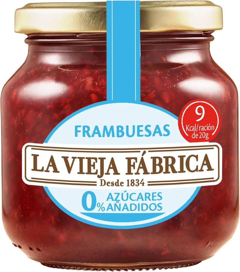 La Vieja Fabrica ▫️ La Vieja Fábrica | Compota de framboesa 0% de açúcares adicionados | 245 g