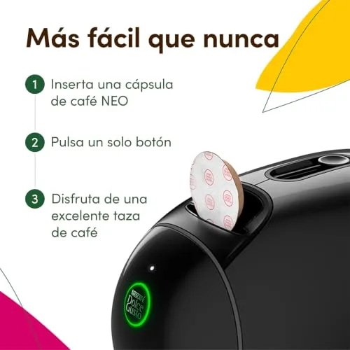 Nescafé Dolce Gusto ▫️ De'Longhi NEO CAFFÈ Pacote com 3 embalagens - Máquina de café de cápsulas 3