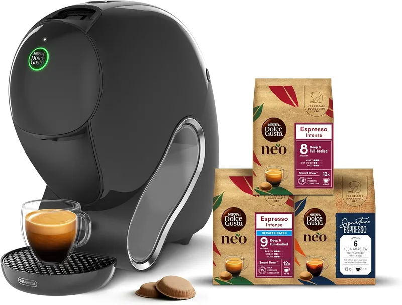 Nescafé Dolce Gusto ▫️ De'Longhi NEO CAFFÈ Pacote com 3 embalagens - Máquina de café de cápsulas