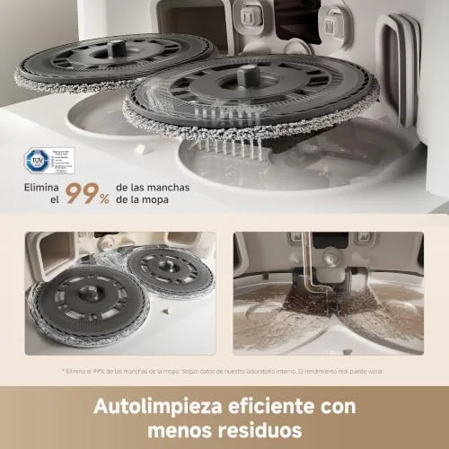 dreame ▫️ Kit de robô aspirador e esfregador de chão L10s Ultra Gen 3, sucção de 25 000 Pa, escova lateral e esfregona extensível, AceClean DryBoard e autolimpeza automática da esfregona, secagem com ar quente 6