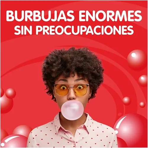 Hubba Bubba ▫️ pastilhas elásticas em rolo, sabor a morango, 180 cm, embalagem com 12 rolos de pastilhas elásticas, tamanho perfeito para guloseimas, ideal para partilhar, como presente doce ou para ter sempre um hálito fresco 4
