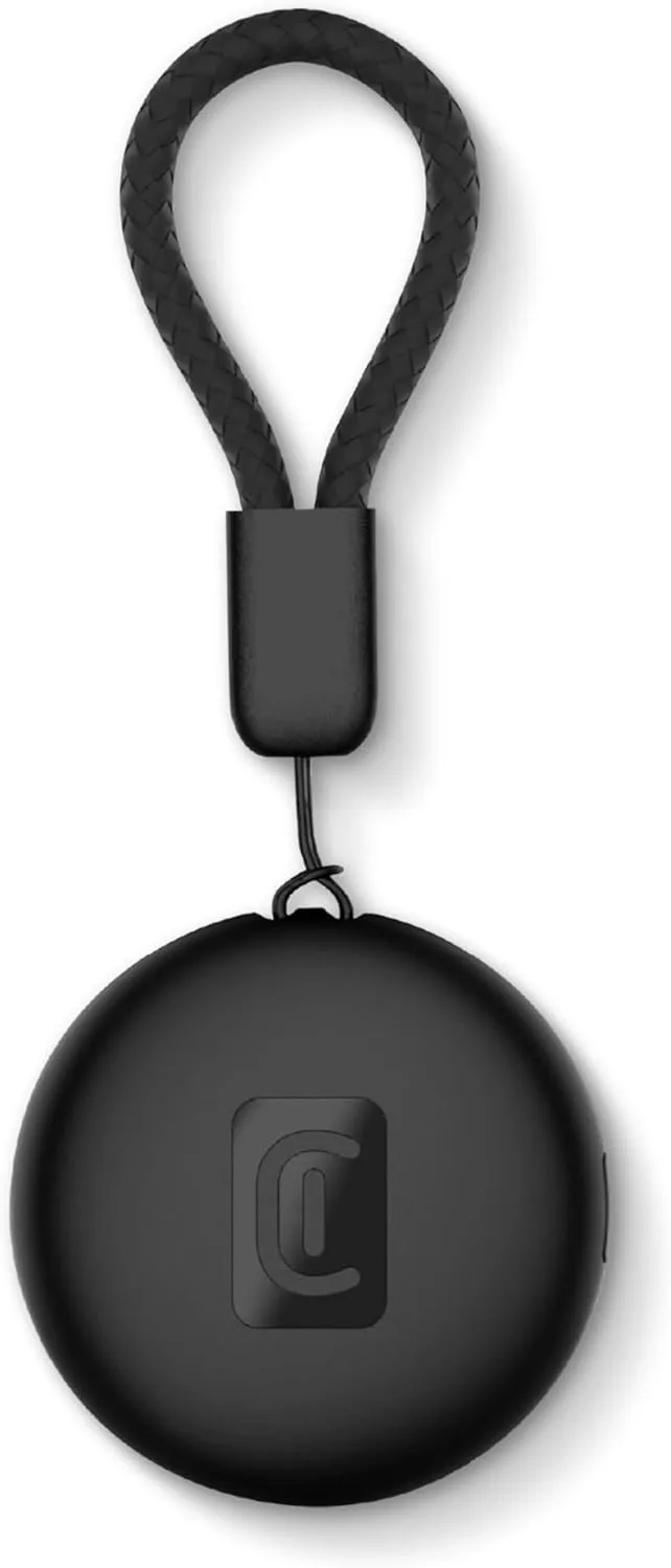 cellularline ▫️ Localizador de objetos Tracy Tag Dual, compatível com o «Buscar» da Apple ou o «Find Hub» do Google, com bateria substituível CR2032 e proteção IP67 contra água e poeira, preto
