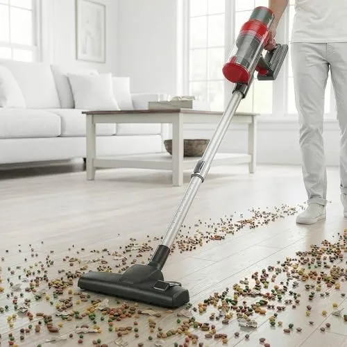 CLEANmaxx ▫️ Aspirador ciclónico sem fios 2 em 1 | Aspirador sem fios para mãos e pavimentos com uma potente bateria de iões de lítio de 22,2 V | até 38 minutos de autonomia e potência de sucção de 12 5