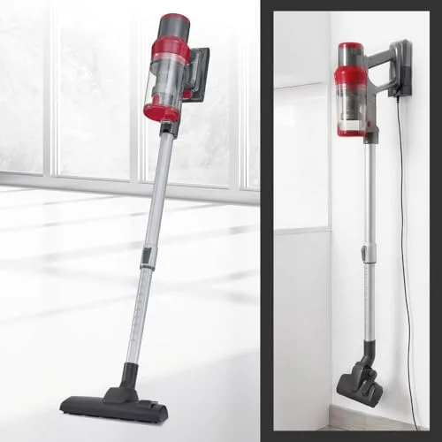 CLEANmaxx ▫️ Aspirador ciclónico sem fios 2 em 1 | Aspirador sem fios para mãos e pavimentos com uma potente bateria de iões de lítio de 22,2 V | até 38 minutos de autonomia e potência de sucção de 12 6