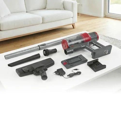 CLEANmaxx ▫️ Aspirador ciclónico sem fios 2 em 1 | Aspirador sem fios para mãos e pavimentos com uma potente bateria de iões de lítio de 22,2 V | até 38 minutos de autonomia e potência de sucção de 12 7