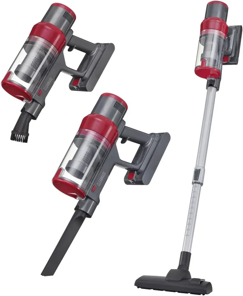 CLEANmaxx ▫️ Aspirador ciclónico sem fios 2 em 1 | Aspirador sem fios para mãos e pavimentos com uma potente bateria de iões de lítio de 22,2 V | até 38 minutos de autonomia e potência de sucção de 12