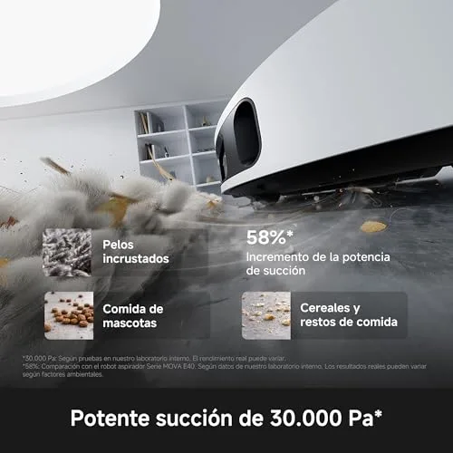 MOVA ▫️ E50 Pro Ultra, Aspirador robô, Branco 3