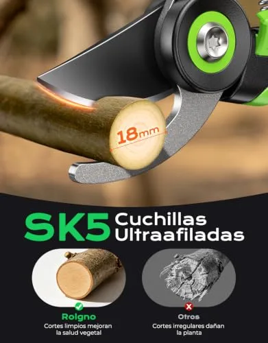 Rolgno ▫️ Tesoura de poda, aço SK5 de alta resistência, revestimento em PTFE 2