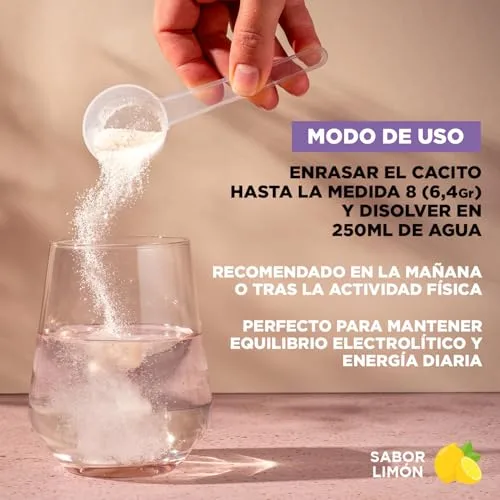 Drasanvi ▫️ Eletrólitos em Pó com Sabor a Limão 160 g, com Magnésio e Potássio 3