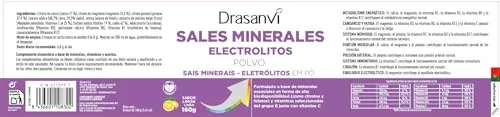 Drasanvi ▫️ Eletrólitos em Pó com Sabor a Limão 160 g, com Magnésio e Potássio 7