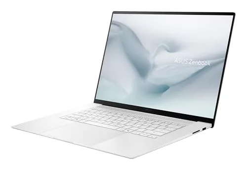 ASUS ▫️ PC Zenbook S16 OLED UM5606GA-SR340W Copilot+ - Portátil de 16" 3K 120 Hz (AMD Ryzen AI 9 465, 32 GB de RAM, SSD de 1 TB, Radeon 880M, Windows 11 Home) Branco Escandinavo - Teclado QWERTY espanhol 3
