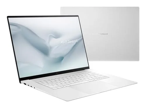 ASUS ▫️ PC Zenbook S16 OLED UM5606GA-SR340W Copilot+ - Portátil de 16" 3K 120 Hz (AMD Ryzen AI 9 465, 32 GB de RAM, SSD de 1 TB, Radeon 880M, Windows 11 Home) Branco Escandinavo - Teclado QWERTY espanhol 6