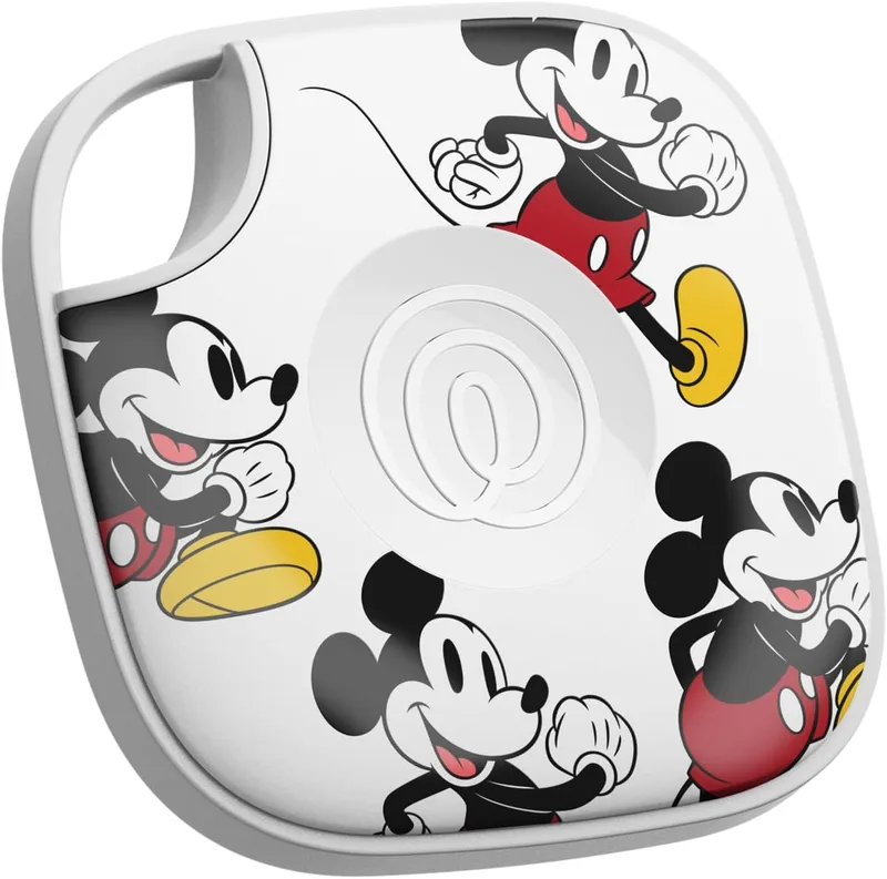 Life360 ▫️ x Disney Tile - Localizador Bluetooth, localizador de chaves e localizador de objetos para chaves, bolsas e muito mais. Compatível com iOS e Android. Embalagem de 1 unidade (branco) - Mickey