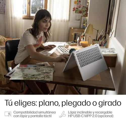 HP ▫️ OmniBook 5 Flip – Portátil conversível de 14" WUXGA, Intel Ultra 5 6