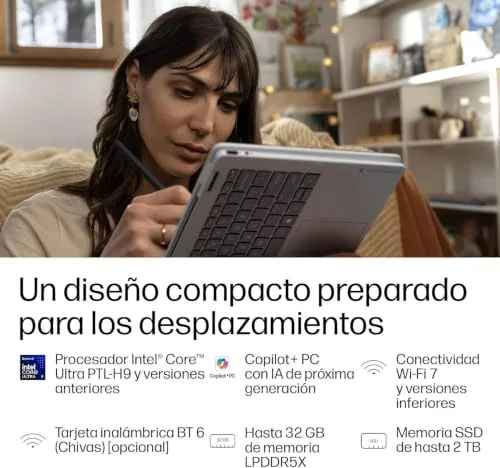 HP ▫️ OmniBook 5 Flip – Portátil conversível de 14" WUXGA, Intel Ultra 5 7