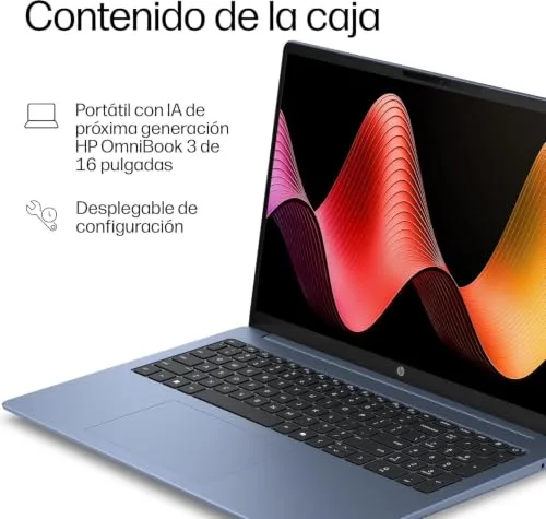HP ▫️ OmniBook 3 16-by0007nsx Portátil de 16" WUXGA, Ryzen 5, FreeDOS 6