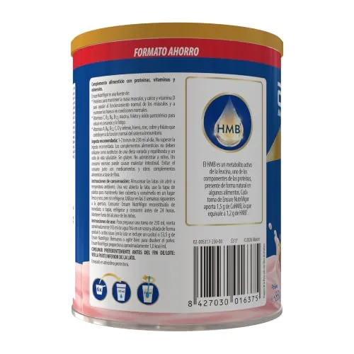 Ensure ▫️ Nutrivigor Morango 850 g, Nutrição para adultos com proteínas 2