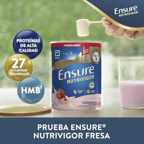 Ensure ▫️ Nutrivigor Morango 850 g, Nutrição para adultos com proteínas 4