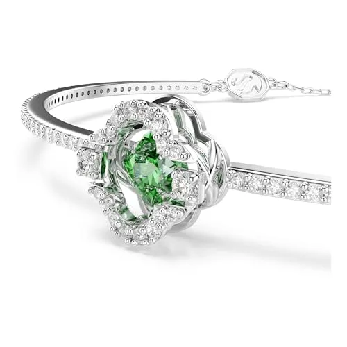 Swarovski ▫️ Coleção Angelic, Mixed Cuts, Verde, Banho de ródio 2