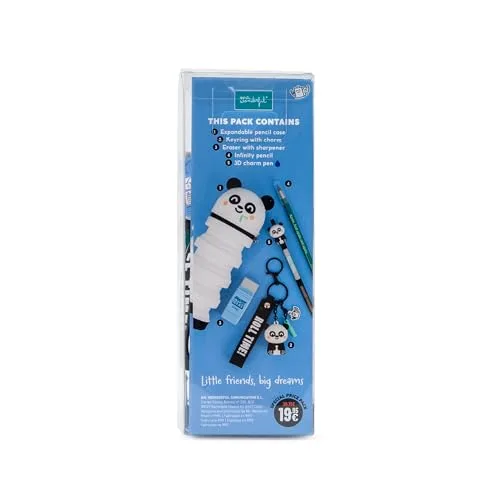 Mr. Wonderful ▫️ Pack Back to School Panda – Cadernos A5, canetas apagáveis e autocolantes para a aula 5