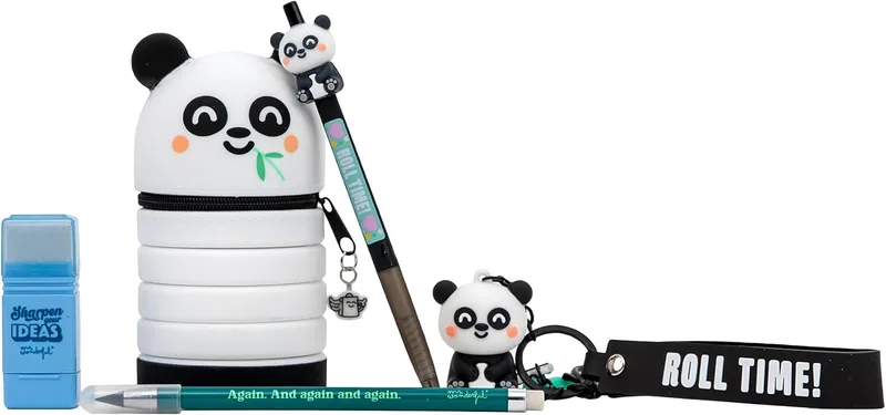 Mr. Wonderful ▫️ Pack Back to School Panda – Cadernos A5, canetas apagáveis e autocolantes para a aula