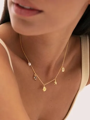 SINGULARU ▫️ Colar Feminino Marítimo com Banho de Ouro 4