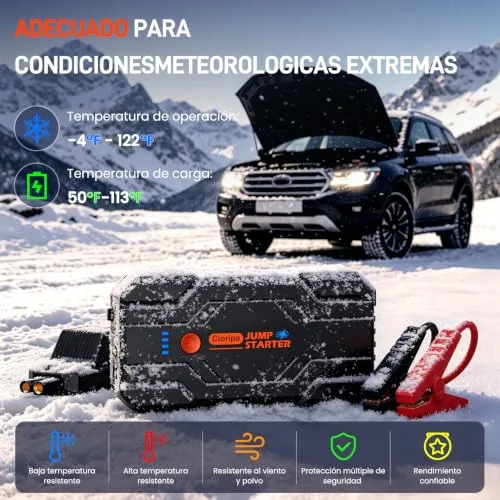 Cioripa ▫️ Arrancador de baterias de automóvel 𝟏𝟎𝟎𝟎𝟎𝐀 9,0 L a gasolina ou 8,5 L a gasóleo 6