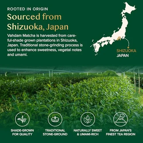 VAHDAM ▫️ Chá Matcha em Pó 100 g, autêntico chá Matcha japonês de qualidade culinária 3