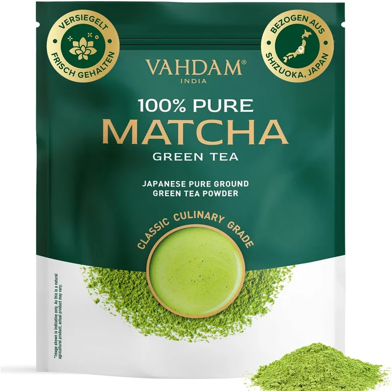 VAHDAM ▫️ Chá Matcha em Pó 100 g, autêntico chá Matcha japonês de qualidade culinária