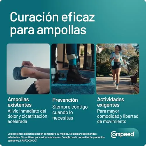 Compeed ▫️ Bolhas Médias, Pensos Hidrocoloides para os Pés, Embalagem de 5 unidades 4