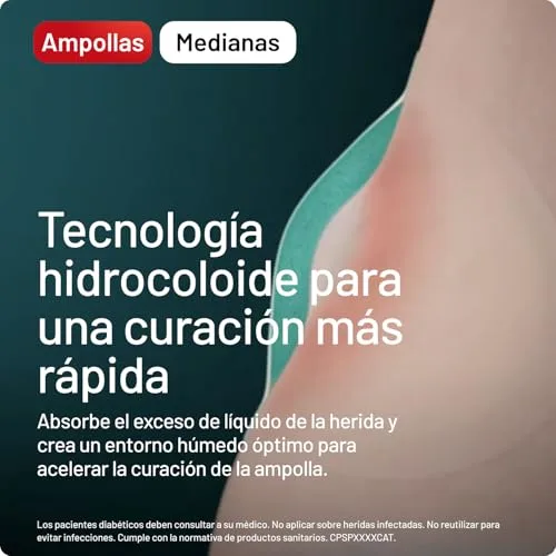 Compeed ▫️ Bolhas Médias, Pensos Hidrocoloides para os Pés, Embalagem de 5 unidades 5