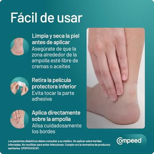 Compeed ▫️ Bolhas Médias, Pensos Hidrocoloides para os Pés, Embalagem de 5 unidades 6