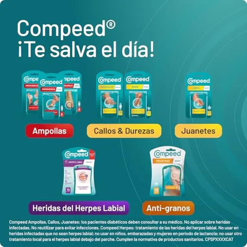 Compeed ▫️ Bolhas Médias, Pensos Hidrocoloides para os Pés, Embalagem de 5 unidades 7