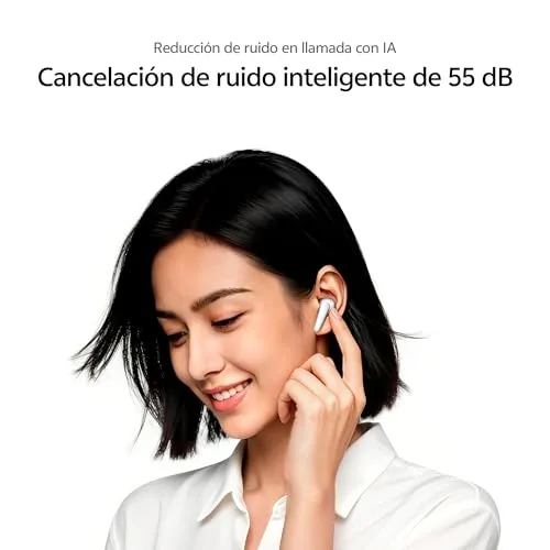 vivo ▫️ Buds Pro: Auscultadores com IA, ANC de 55 dB, 55 horas de autonomia, Bluetooth 6.1, IP54 e compatibilidade com dois dispositivos 3