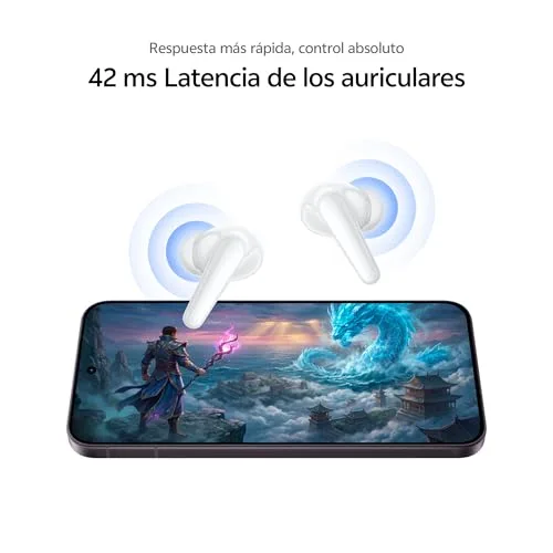 vivo ▫️ Buds Pro: Auscultadores com IA, ANC de 55 dB, 55 horas de autonomia, Bluetooth 6.1, IP54 e compatibilidade com dois dispositivos 7